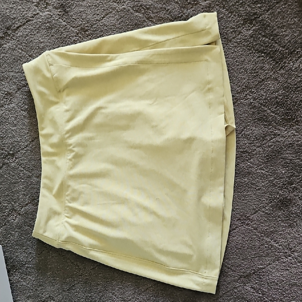 Outdoor Voices Light Yellow Skort